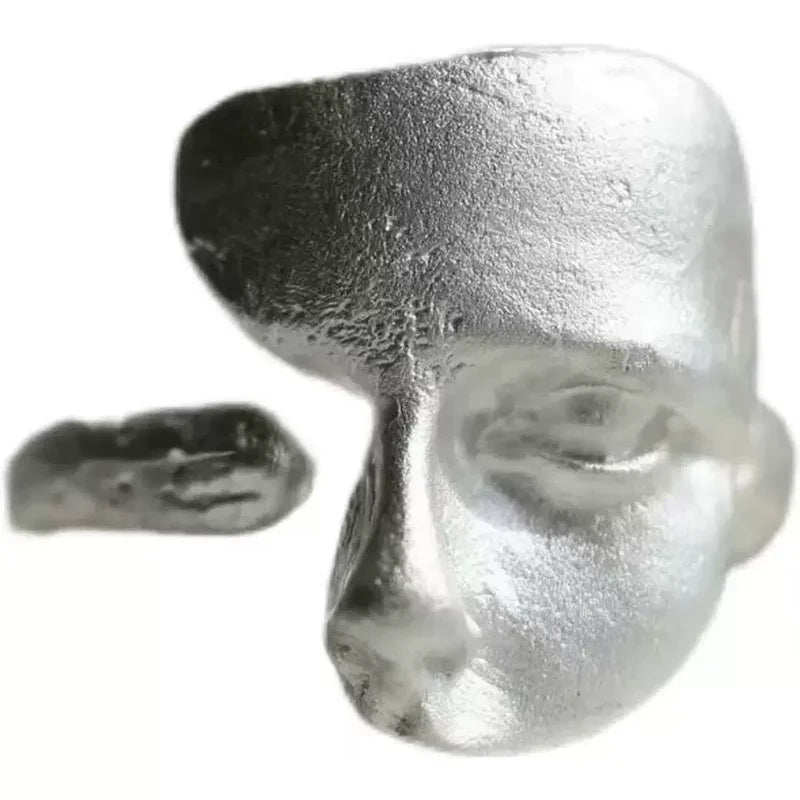 Sterling Silver Mask Ring for Women - Vintage Punk Jewelry Gift
