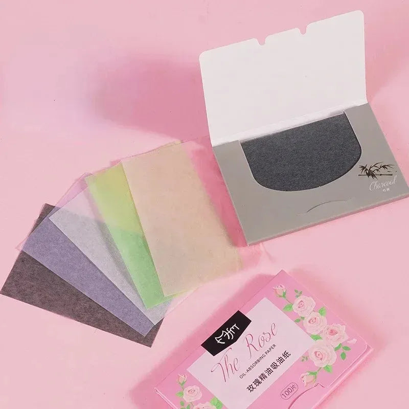 Facial Oil Blotting Papers 100-500 Sheets Matte Face Wipes Oil Control Makeup Tools