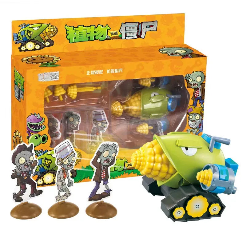 Plants Vs Zombies Action Figures Toy Set Collectible Kids Gift - Wild West Gargantuar & Shark