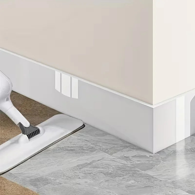 Self-Adhesive PVC Marble Baseboard Sticker Waterproof Skirting Protector for Corners & Windowsills