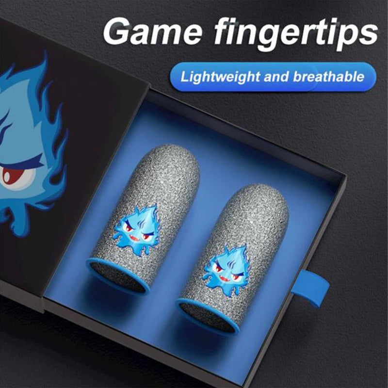 Breathable Gaming Thumb Sleeves for Mobile Shooting Games - Carbon Fiber, Ultra-Thin, Sensitive Touch Screen Control