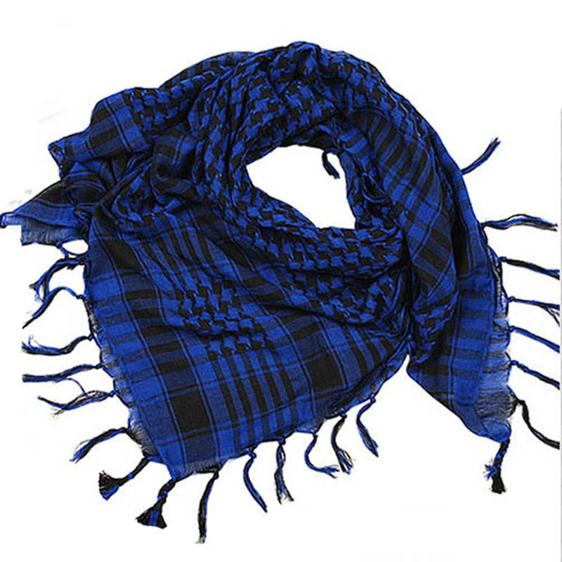 Summer Women Men Tactical Arab Scarf Lightweight Hijab Spring Army Plaid Head Wrap