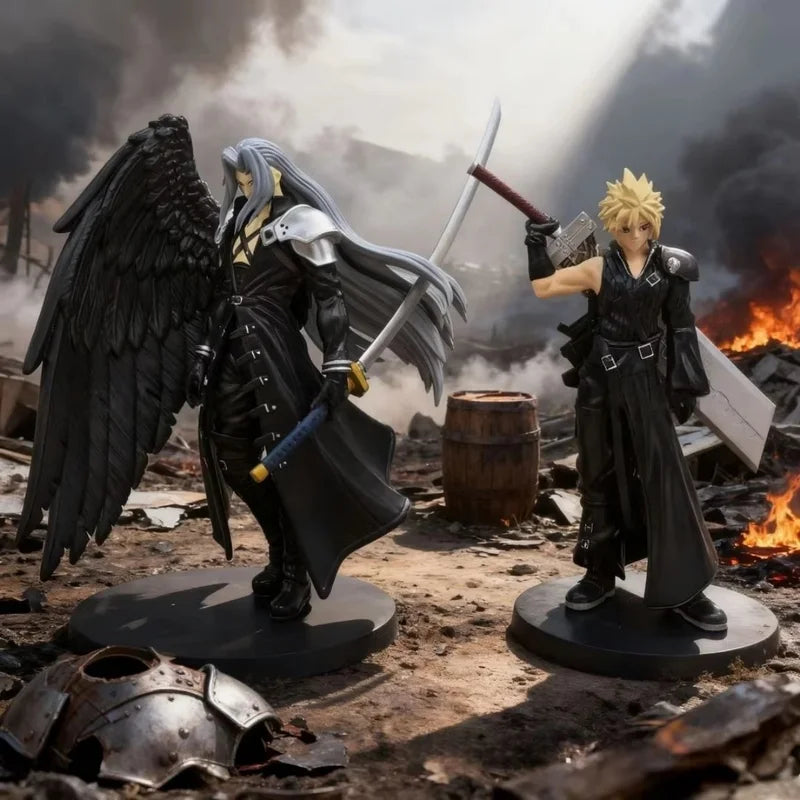 Anime Action Figures Ryu Ken Cloud Sephiroth PVC Model Toys Doll Collectible Gift