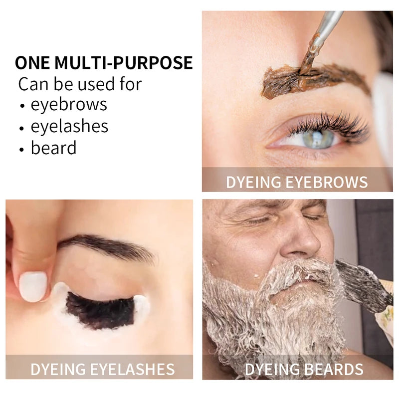 Eyebrow & Lash Tint Kit - Waterproof Long Lasting Dye for Brows and Eyelashes