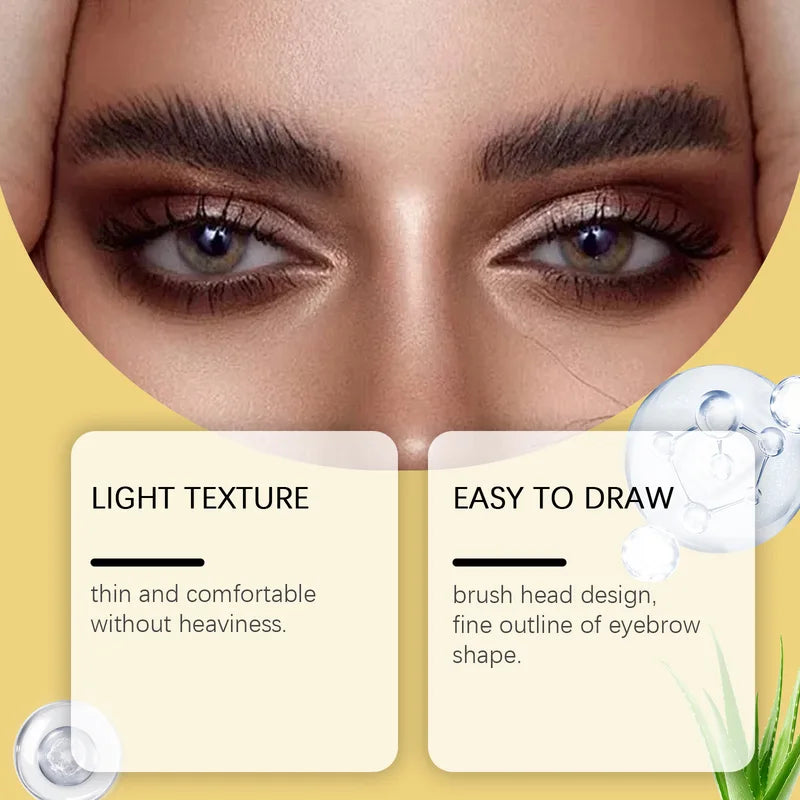 Waterproof Brow Dye Gel Cream - Long Lasting & Smudgeproof Eyebrow Makeup