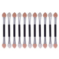 12 Pack Professional Makeup Brushes Set Double-End Eye Shadow & Eyeliner Tools