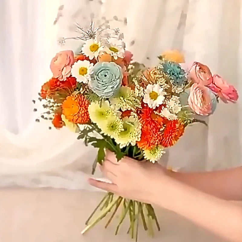 2pcs Spiral Flower Stand Ring Acrylic Floral Support DIY Bouquet Holder