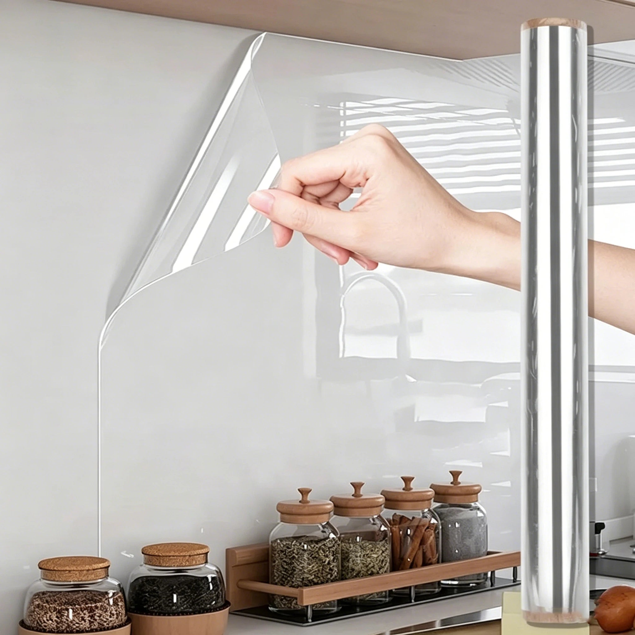 No Glue Static Transparent Wall Sticker Waterproof Anti-Fouling Wall Protector