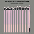 Professional Makeup Brush Set 13 Pcs Face & Eye Brushes for Foundation Concealer Eyeshadow
