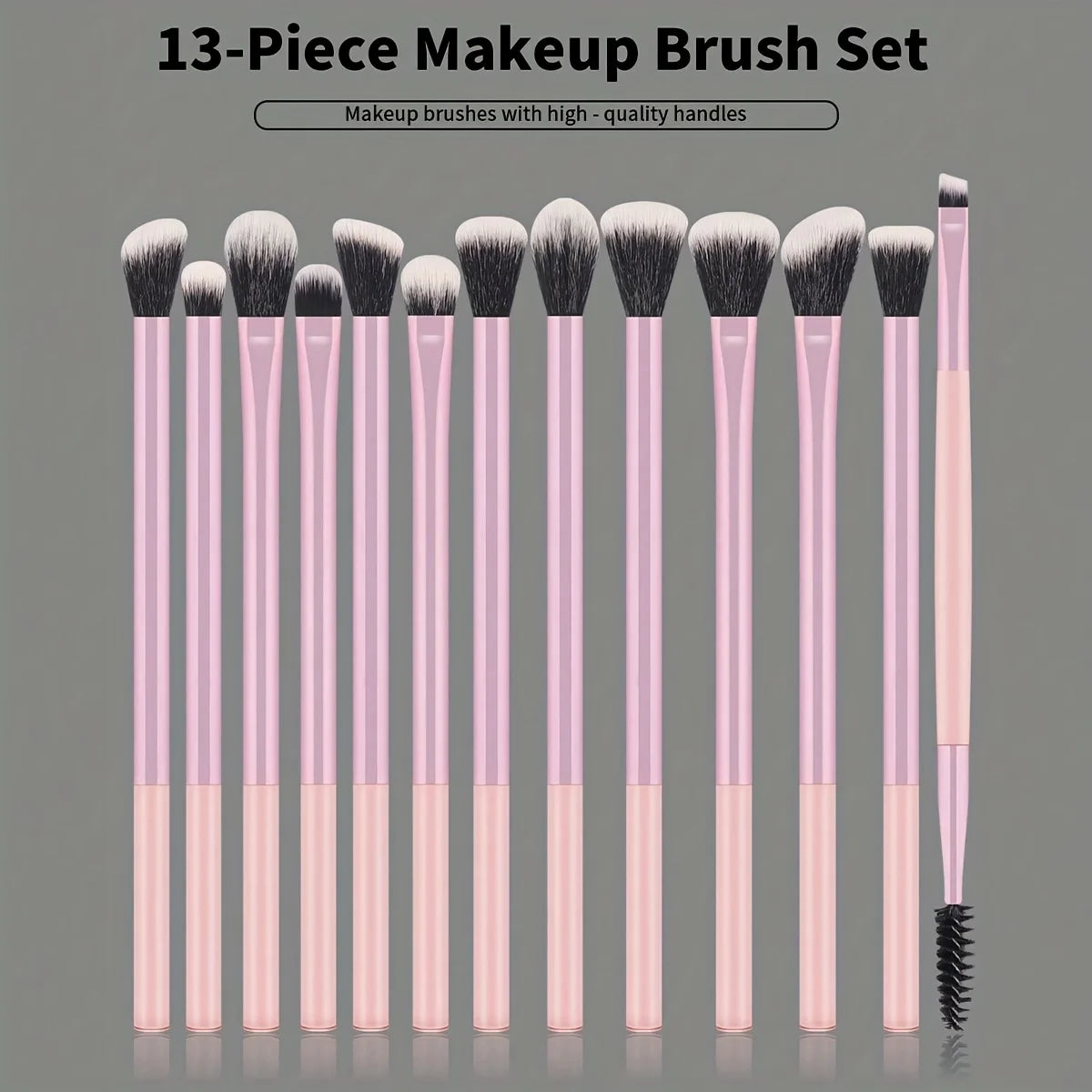 Professional Makeup Brush Set 13 Pcs Face & Eye Brushes for Foundation Concealer Eyeshadow