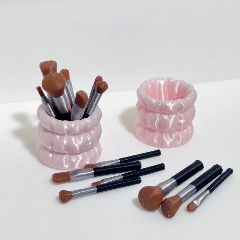 1/12 Dollhouse Miniature Makeup Brush Model for Doll Accessories Toys
