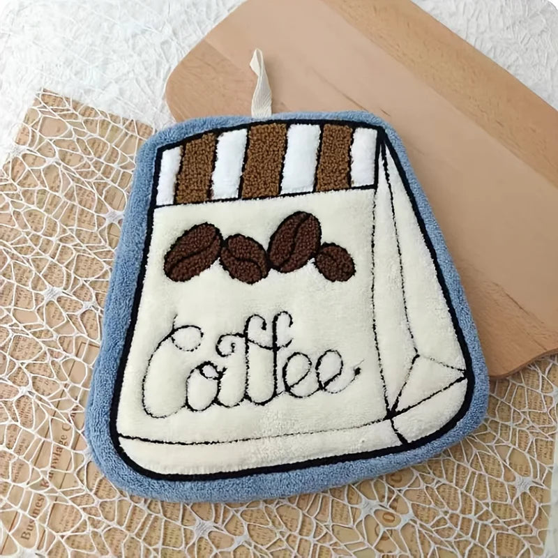 Ultra Light Coffee Towel - Quick Dry Hanging Kitchen & Bathroom Towel