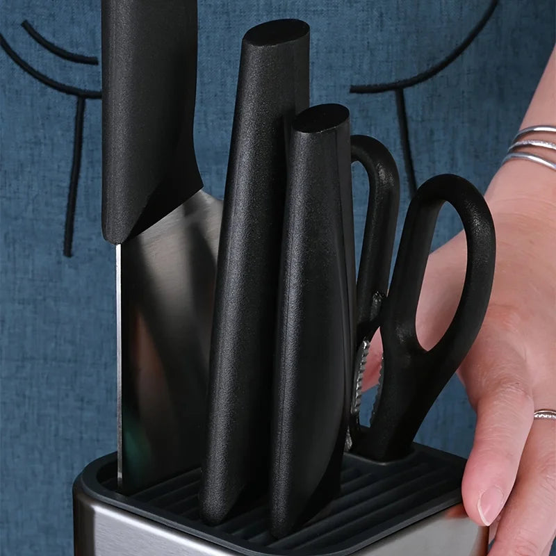 Single Hole Knife Holder Kitchen Storage Rack - Vegetable Knife Organizer