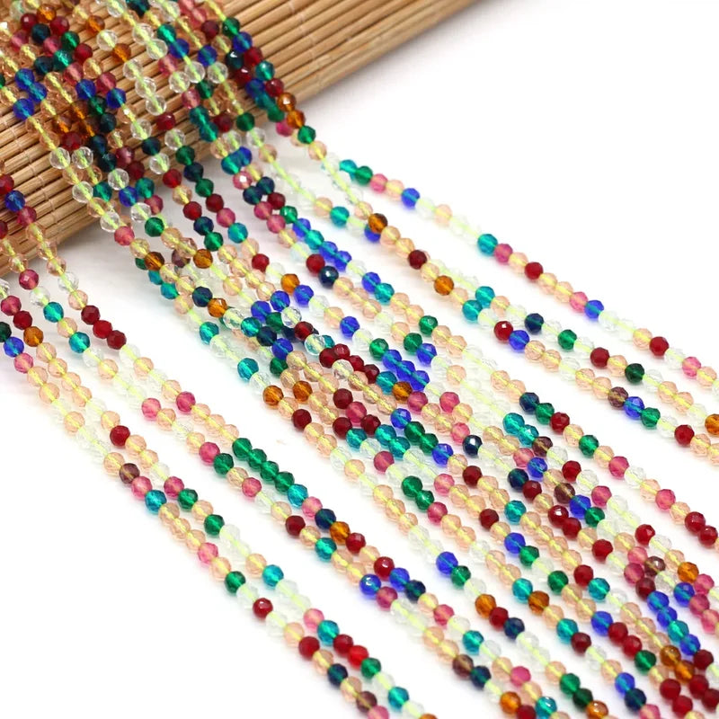 125pcs Spinel Crystal Beads Jewelry Making Supplies 3mm Loose Beads DIY Accessories