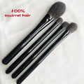 Soft Squirrel Hair Makeup Brushes Set - Powder, Blush & Eyeshadow Tools