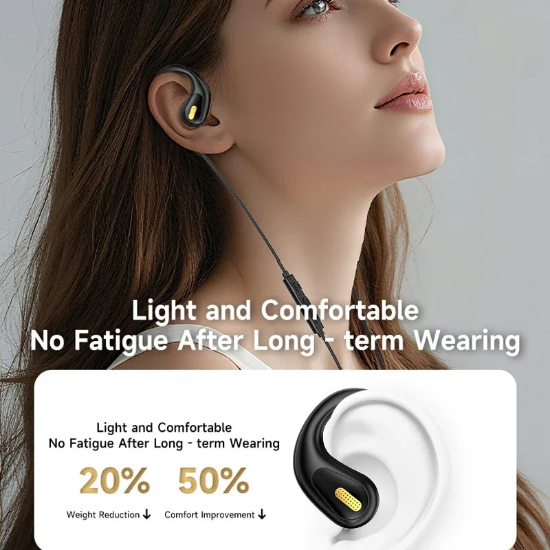 Wired Open Ear Gaming Headset with ENC Mic - Hi-Fi Sound for Clear Calls