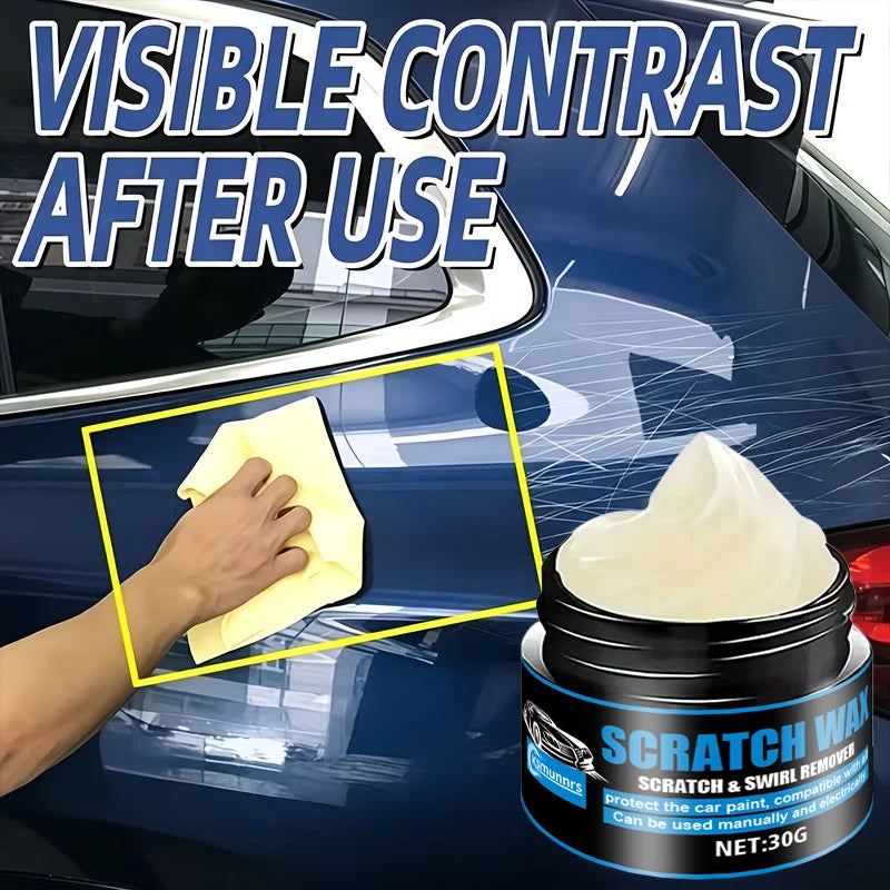 Professional Car Scratch Repair Wax for All Colors - Instant Gloss Enhancer & Protection