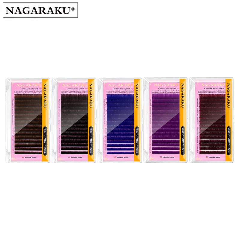 Colorful Eyelash Extensions 7-15mm Faux Mink False Lashes for Eye Makeup