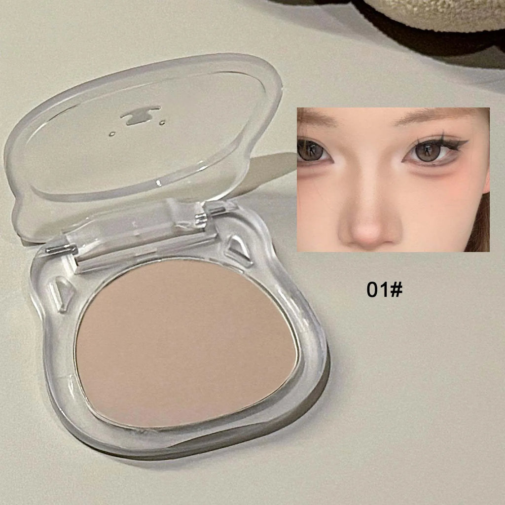 Matte Highlighter Powder for Face Contouring & Brightening - 3D Makeup Effect