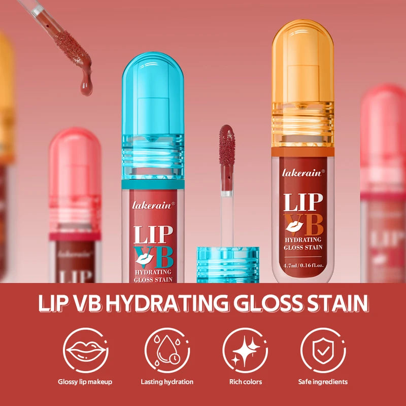 Hydrating Lip Gloss Stain - Long Lasting Shine & Moisture - All Colors