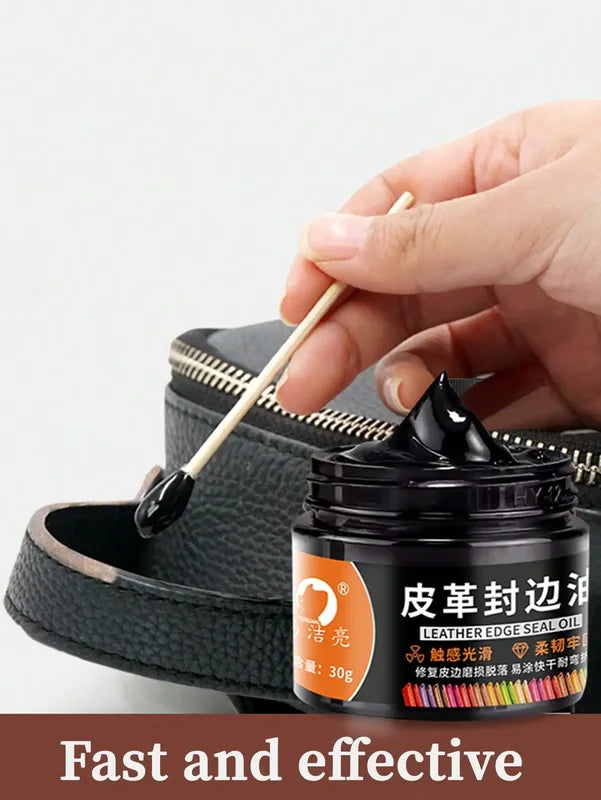 Leather Edge Oil Repair Kit for Leather Recoloring and Wear Restoration