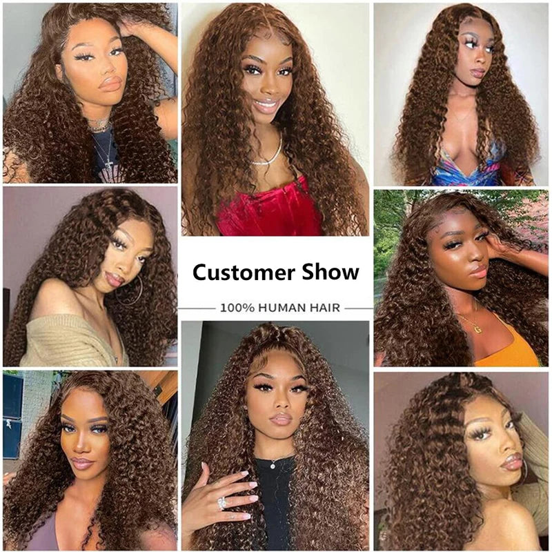 Deep Wave Lace Front Wigs 13x4 13x6 Human Hair 30 Inch Curly Water Wave Brazilian Wig for Women