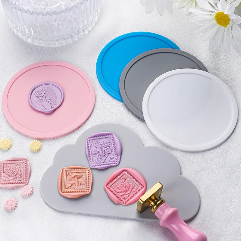 Silicone Wax Seal Board Pad for DIY Sealing Wax Stamps Heat Insulation Coaster