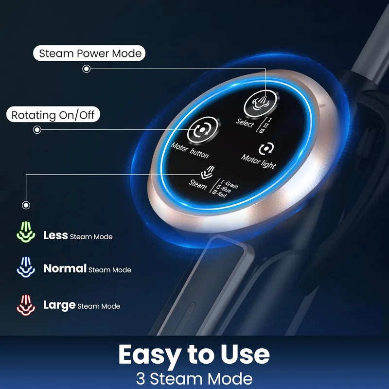 INSE VM6 Steam Mop Cleaner with Rotating Pads 1300W for Hard Floors