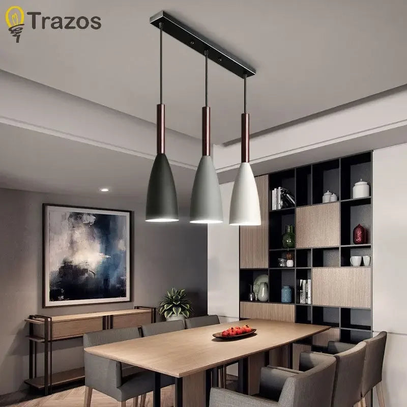 Modern 3-Head LED Chandelier for Dining Rooms - Creative Nordic Style Lighting