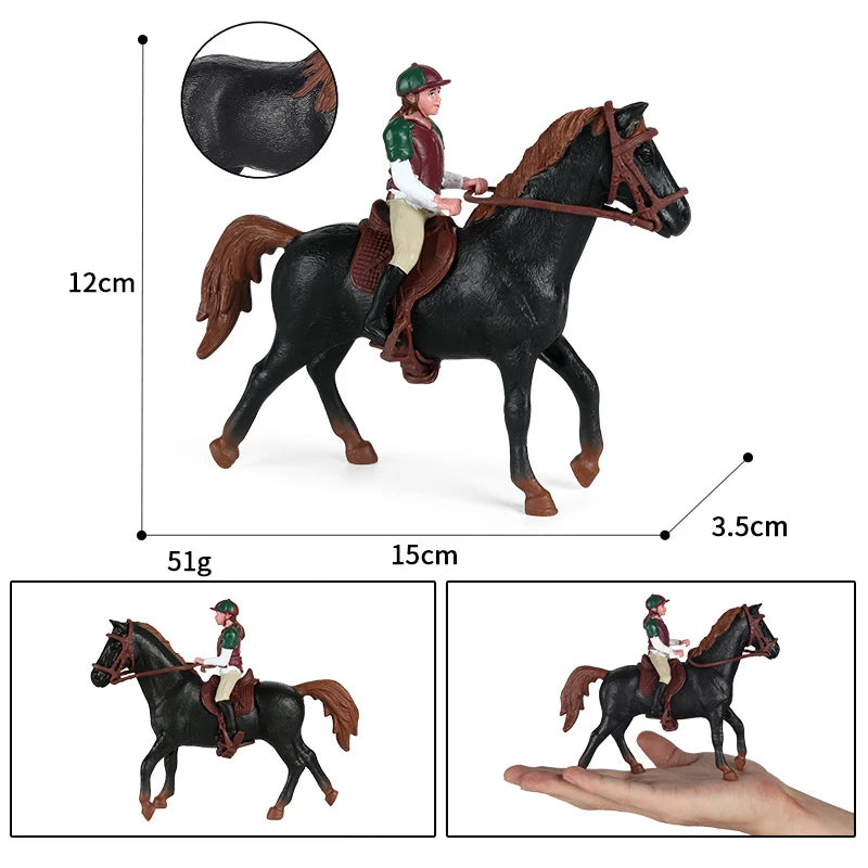 Kids Horse Animal Model Set - Simulation Toy Figures for Play & Collection