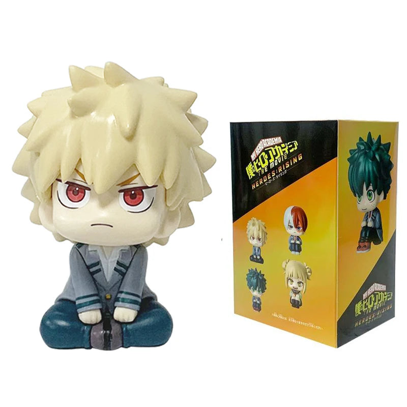 Anime Action Figures Q-Style Collection - Bakugou, Midoriya, Todoroki Models