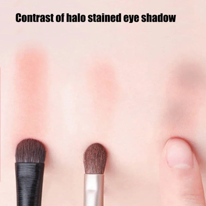 6pcs Eye Makeup Brush Set for Eyeshadow Eyeliner Contouring Portable Cosmetic Tools