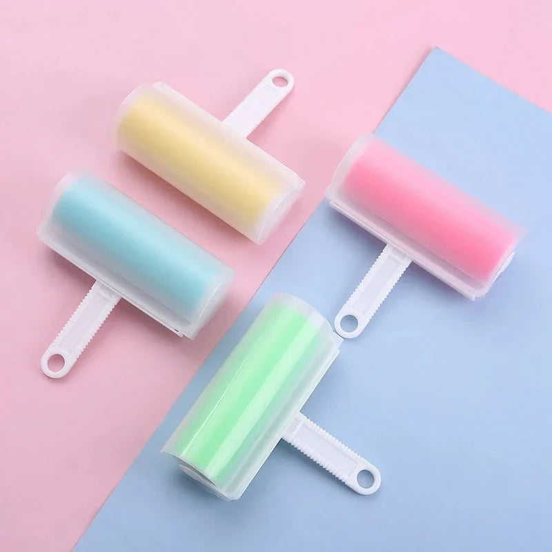 Reusable Silicone Pet Hair Roller - Washable Sticky Lint Remover for Clothes & Furniture