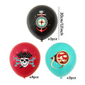 10pcs Pirate Party Balloons 12 Inch Latex Decorations for Birthday Celebration