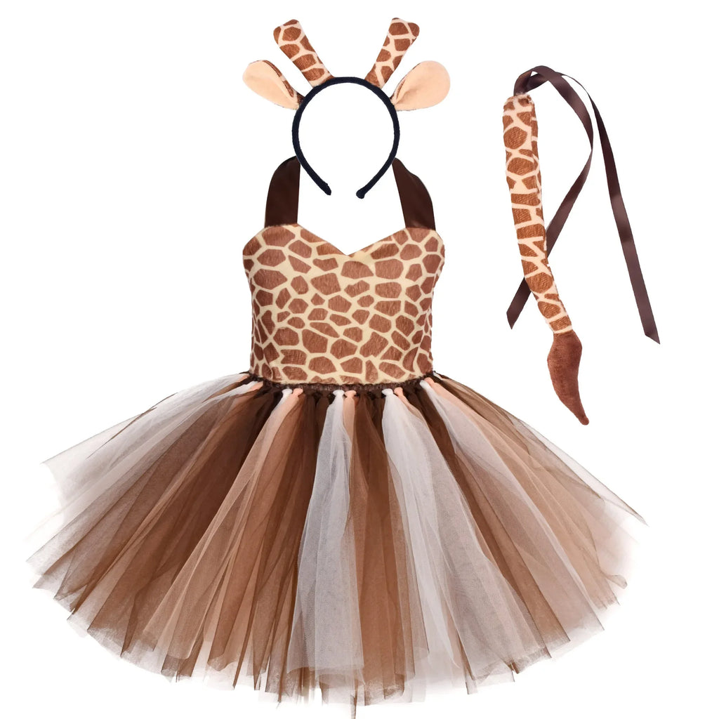 Baby Girls Halloween Animal Cosplay Costume Tutu Dress for Party & Birthday