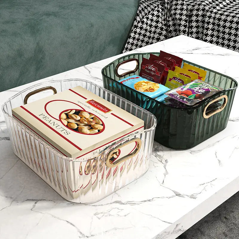 Rectangular Acrylic Cosmetic Storage Drawer Organizer - Stackable, Space Saving