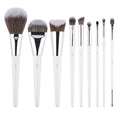 14pcs Makeup Brush Set with Powder Blush Highlight Concealer Eyebrow Tools - Multiple Handle Colors