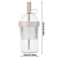 Reusable 17oz Coffee Mug with Lids for Travel and Home - Bubble Tea Style