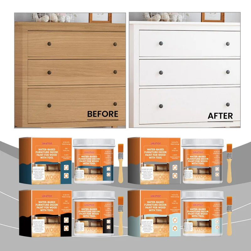 Water-Based Wood Furniture Paint - Color Changing Finish for DIY Restoration