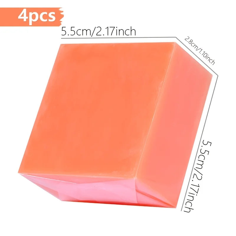 Papaya Essential Oil Soap for Face Cleansing Hydrating Whitening Natural Pink Rose 4pcs
