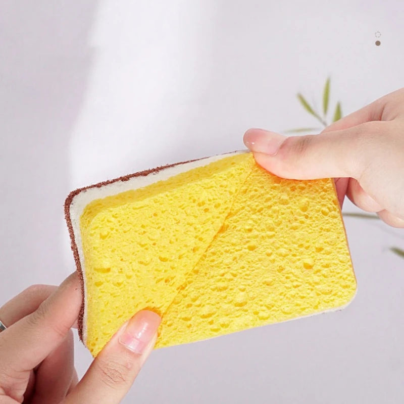 6pcs Multi-Color Sisal Scouring Pads for Kitchen Cleaning - Natural Wood Pulp Cotton