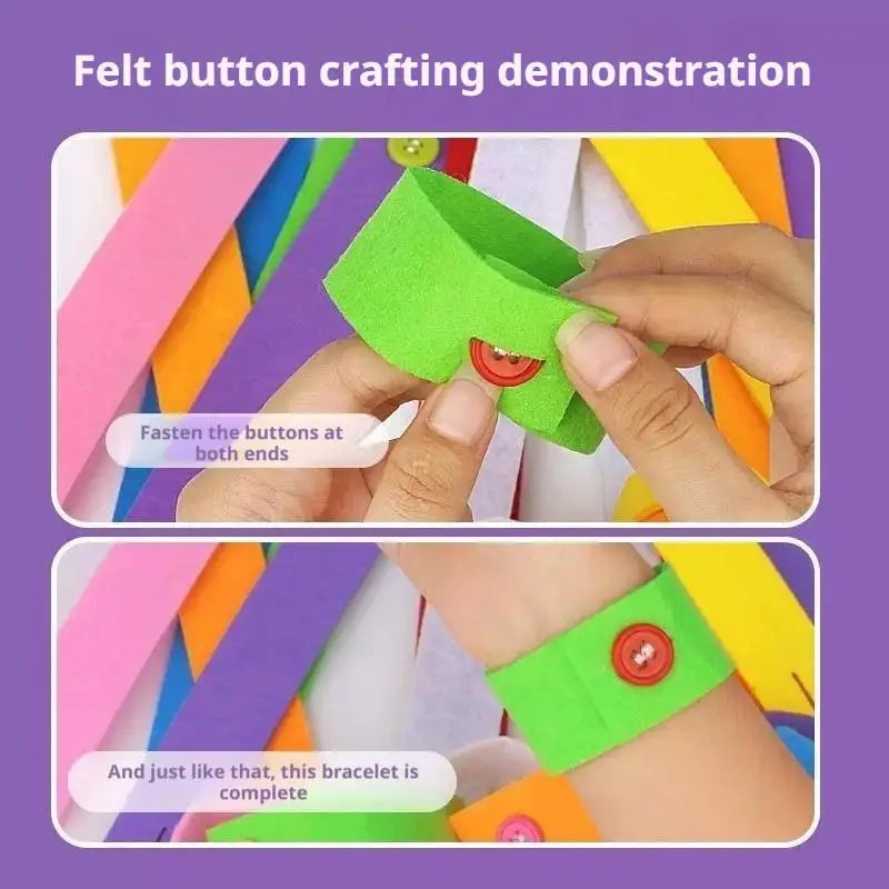Montessori Felt Button Toy Set for Fine Motor Skill Development & Dress Practice