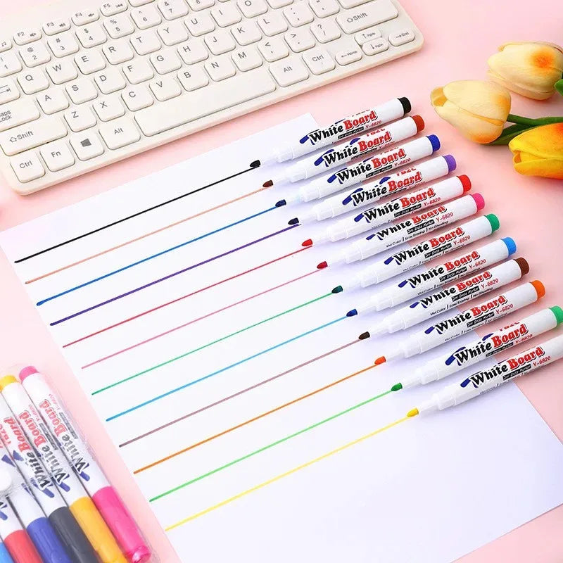 Water Floating Pen Set for Kids - Art & Drawing Kit with Spoon & Water-Based Ink