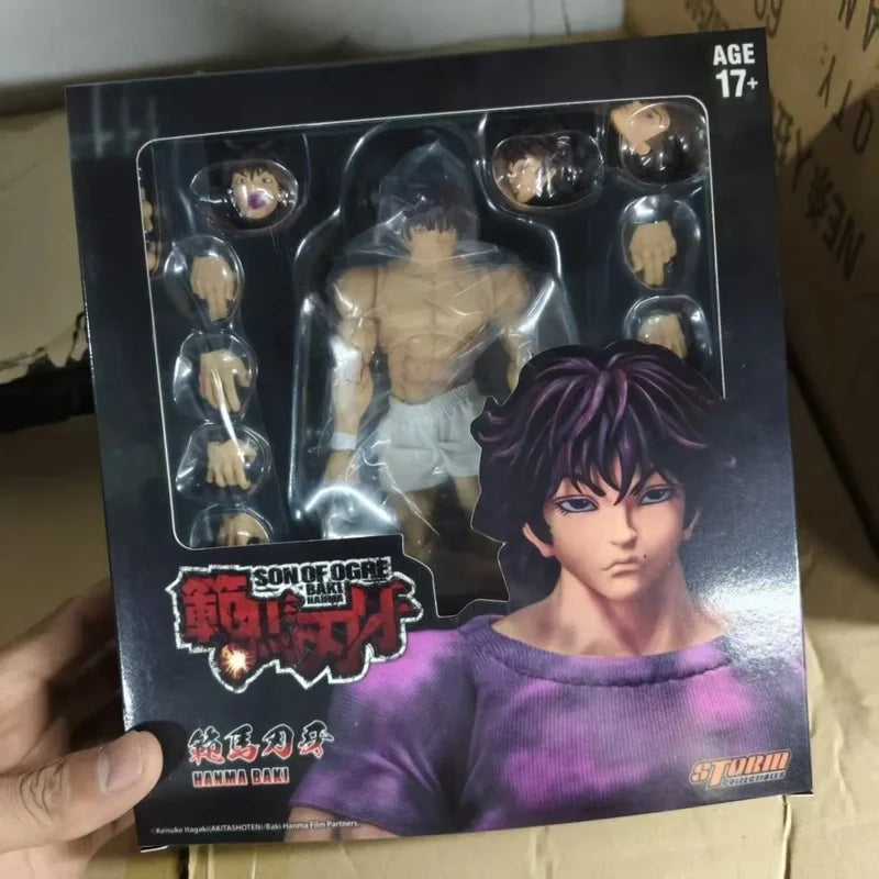 1/12 Scale Anime Baki Hanma Oni Action Figure Collectible Model for Desktop Decor