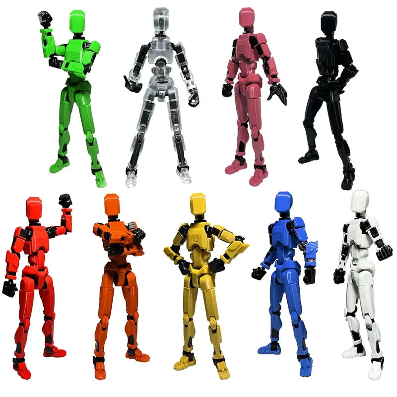Multi-Jointed Action Figures Set - 3D Printed Titan 13 Series with Multiple Variants