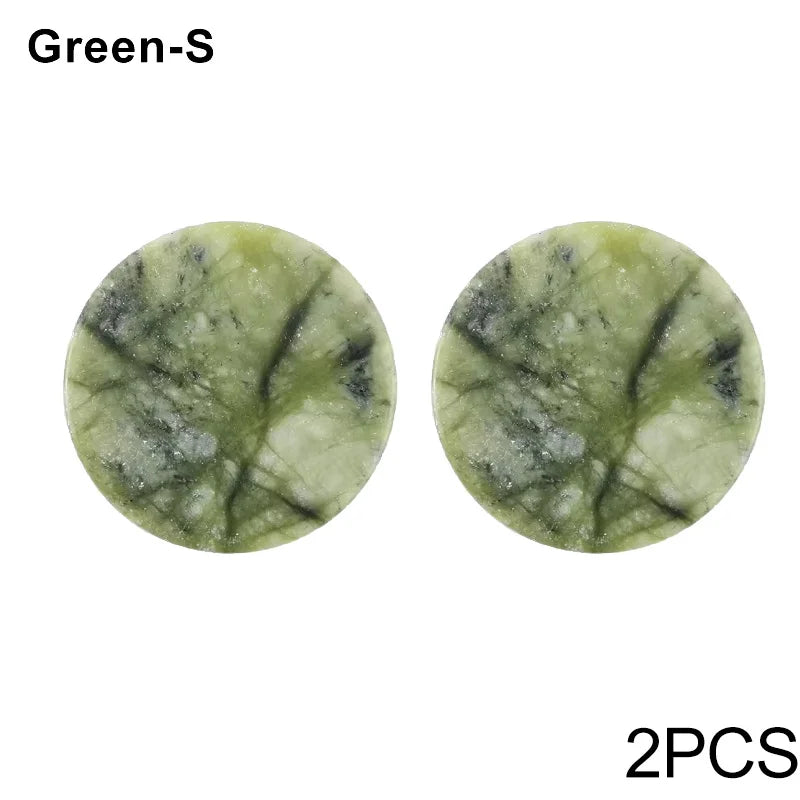 Reusable Jade Stone Eyelash Extension Glue Pad Holder Makeup Tool with Color Variants