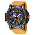 Digital Sport Watch for Men LED Dual Time Waterproof Military Wristwatch