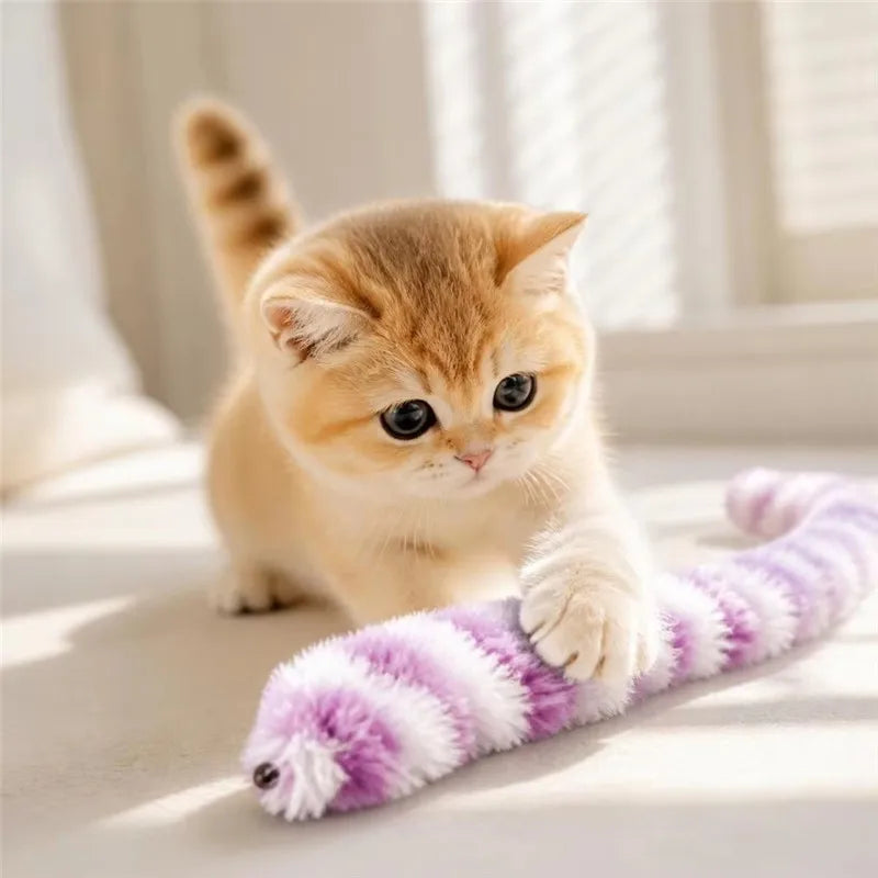 Interactive Plush Cat Toy with Squeaky Imitation Mice Bite-Resistant Playset