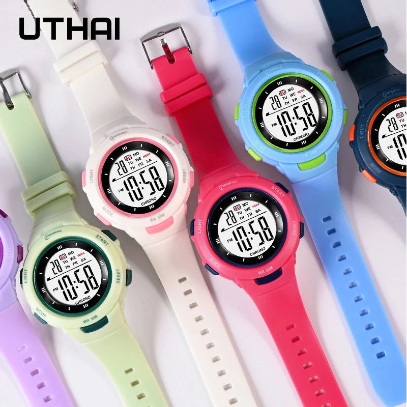 Kids Smart Watch Waterproof Luminous Alarm Clock for Boys & Girls