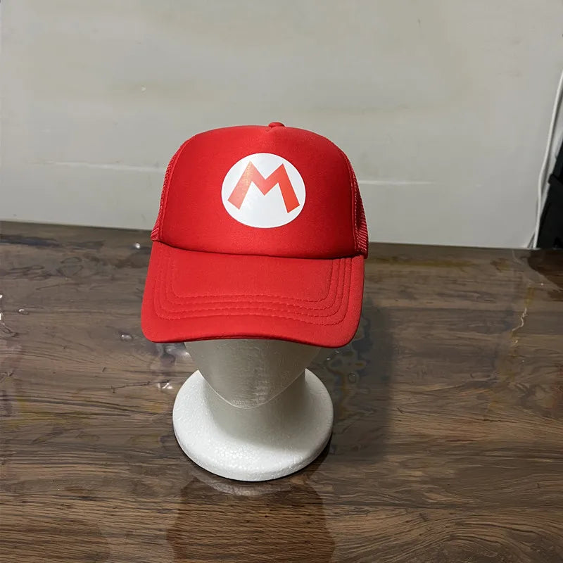 Unisex Trucker Sun Hat - Adjustable Mesh Baseball Cap for Anime Cosplay
